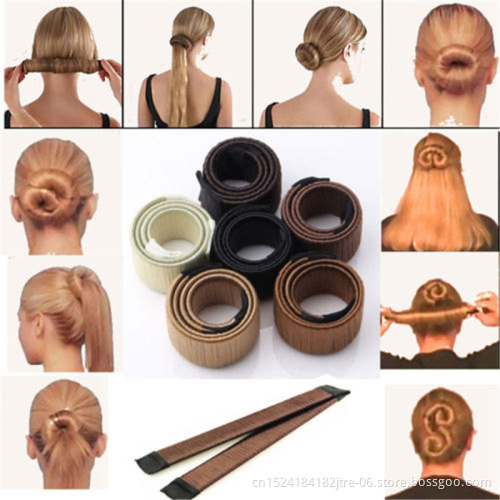 Magic Hair Bun Maker Donut DIY Curler Roller French Hair Twist braid Doughnuts Accessories Hair styling Tools
